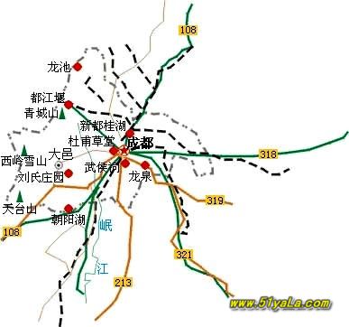 四川旅游地图 四川旅游地图介绍图片