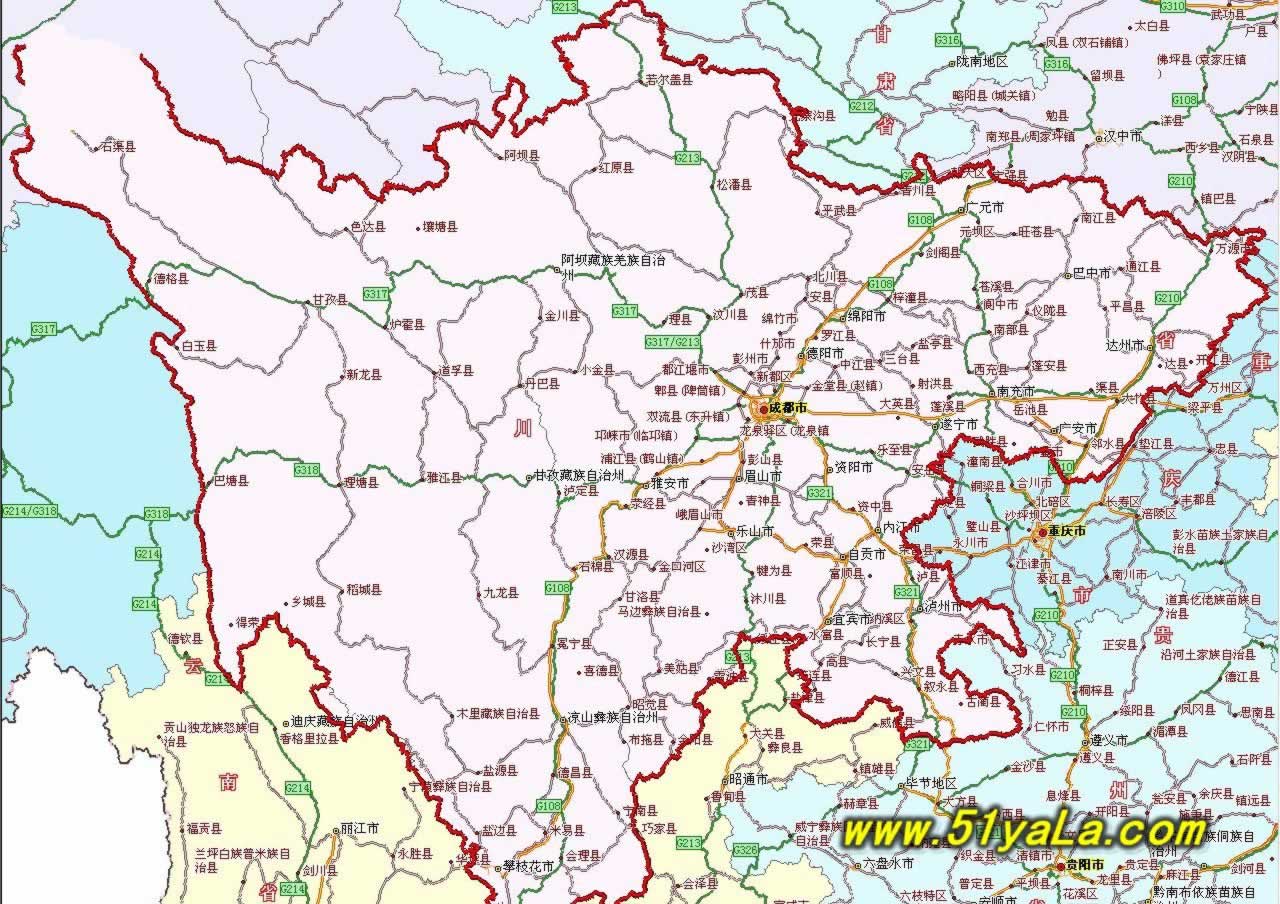 内江市交通地图 - 中国地图全图 - 地理教师网